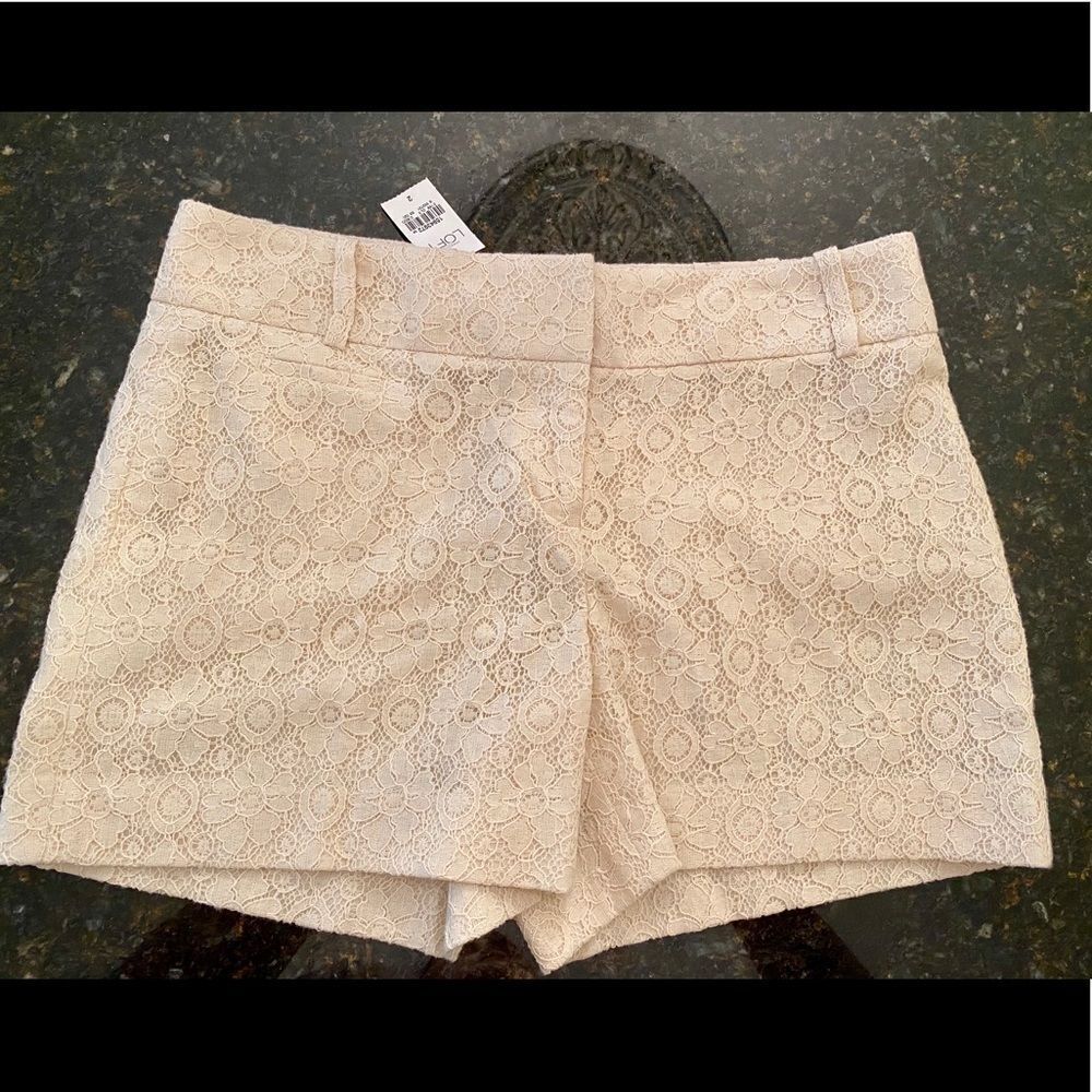 Gorgeous Crochet Lace Sz 2 LOFT Shorts NWT